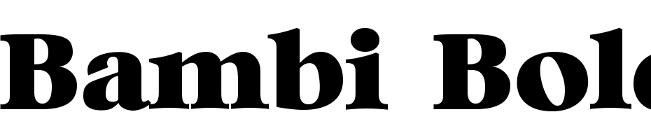 Bambi Bold cкачати шрифт безкоштовно